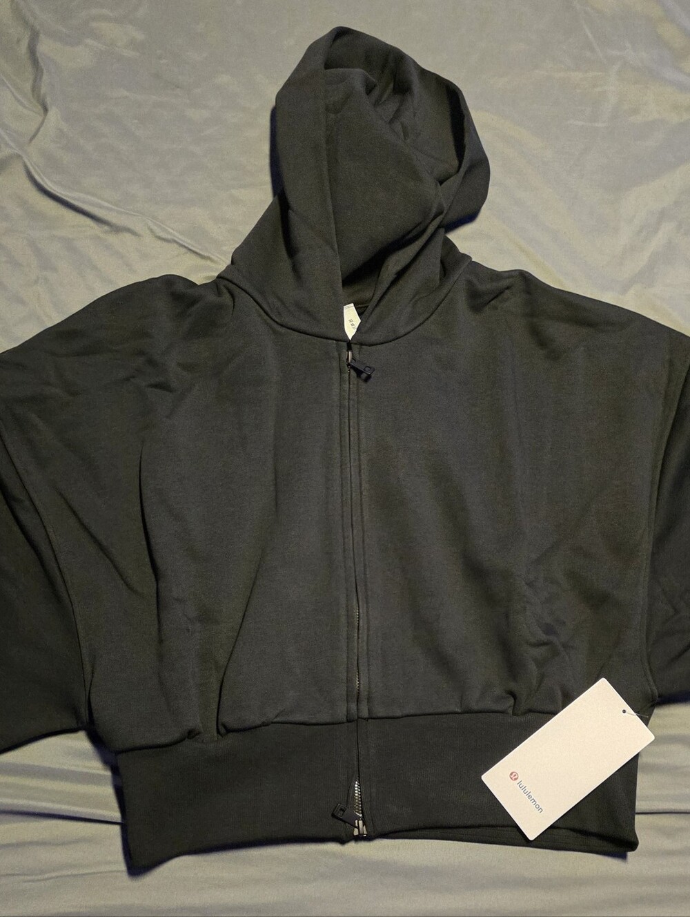 Lululemon French Terry Cropped Full-Zip Hoodie Size XL New